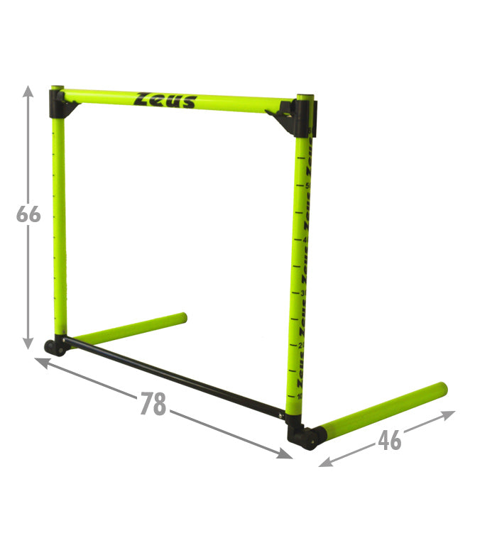Zeus Valla de entrenamiento ajustable altura 10-60 cm Pack de 6