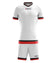 Zeus Kit Magic Basketball Trikot + Shorts bianco/rosso – S