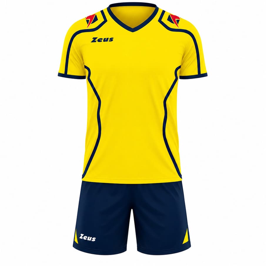 Zeus Kit Volley Fauno Herren Trikot + Shorts Uomo blu/giallo