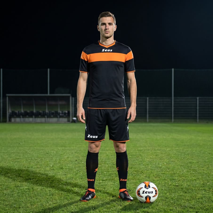 Zeus Kit Apollo Trikot-Set + Shorts 2-teilig nero/arancio