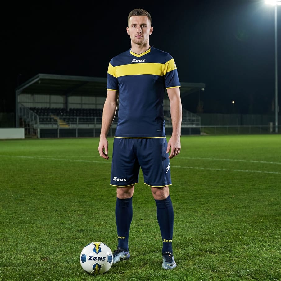 Zeus Kit Apollo Trikot-Set + Shorts 2-teilig blu/giallo