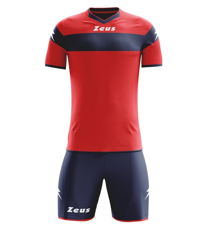 Zeus Kit Apollo Trikot-Set + Shorts 2-teilig rosso/blu