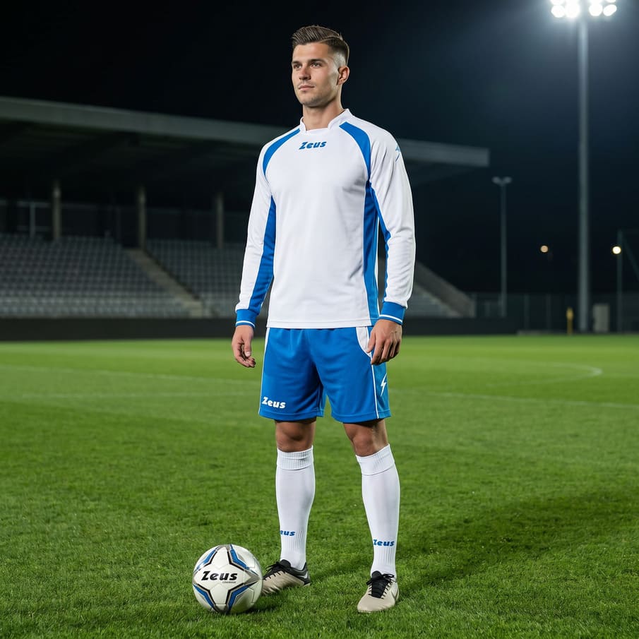 Zeus Kit Pippo Trikot-Set + Shorts 2-teilig bianco/royal