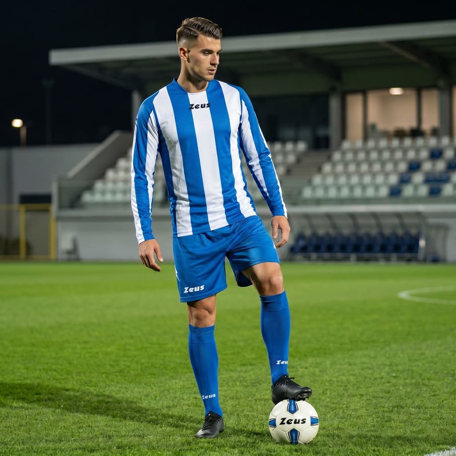Zeus Kit Zagor Trikot-Set + Shorts 2-teilig bianco/royal