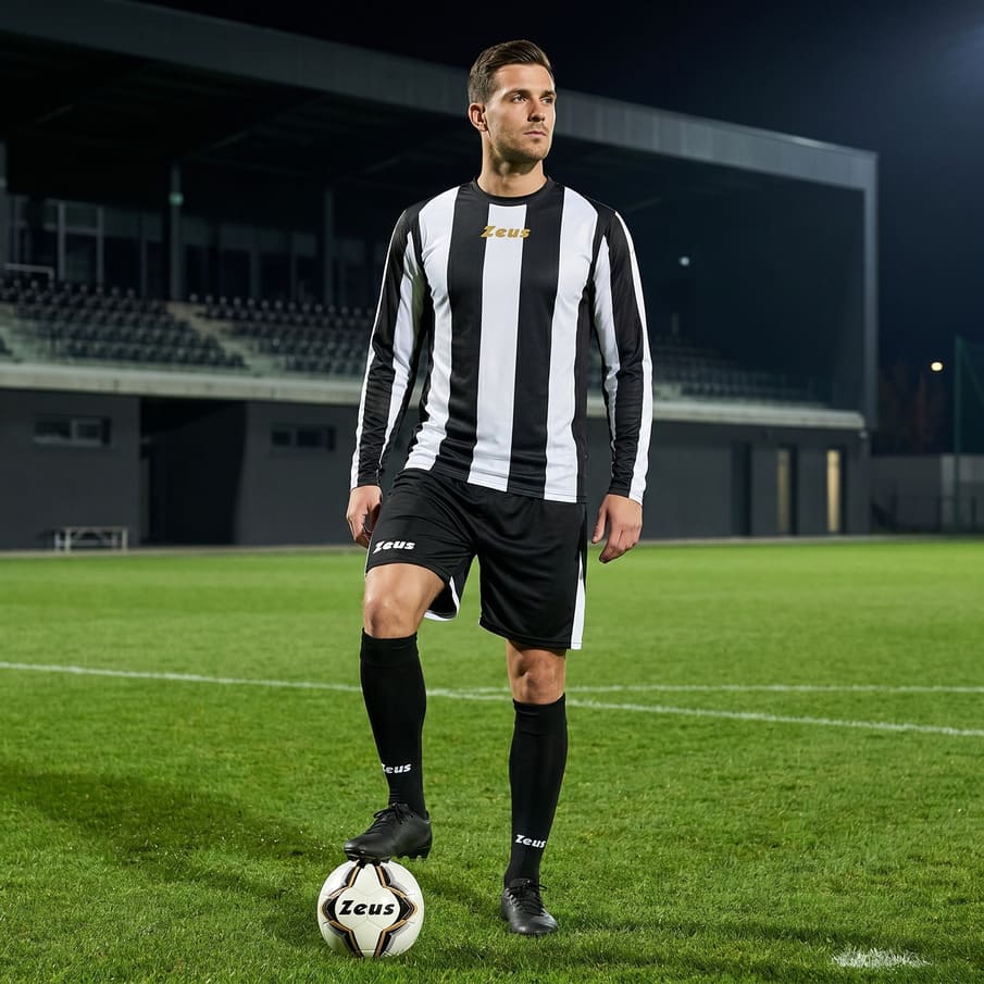 Zeus Kit Zagor Trikot-Set + Shorts 2-teilig nero/bianco