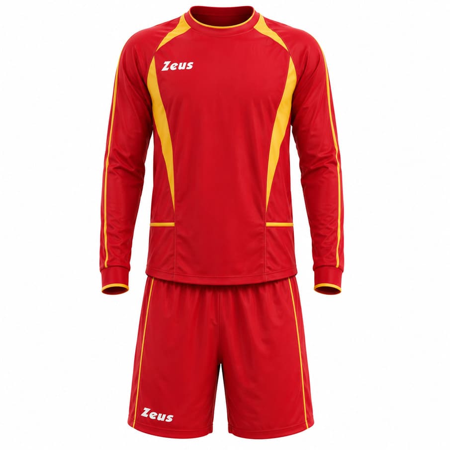 Zeus Kit Brazil Herren Trikot-Set 2-teilig rosso/giallo
