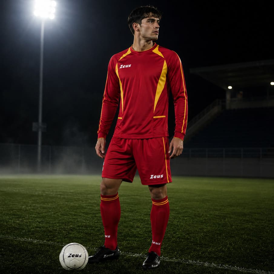 Zeus Kit Brazil Herren Trikot-Set 2-teilig rosso/giallo