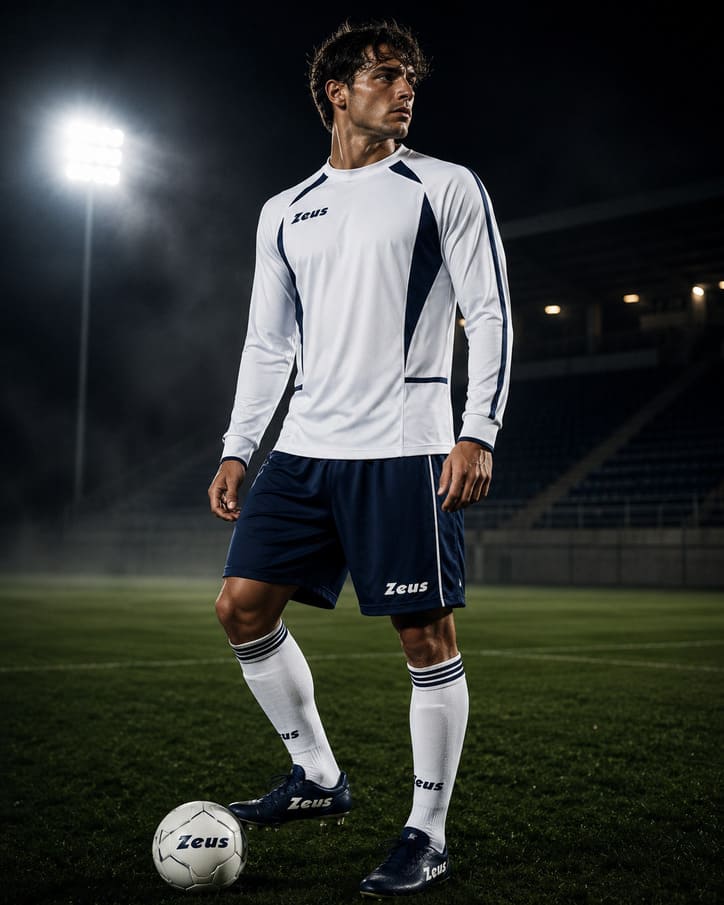 Zeus Kit Brazil Herren Trikot-Set 2-teilig bianco/blu