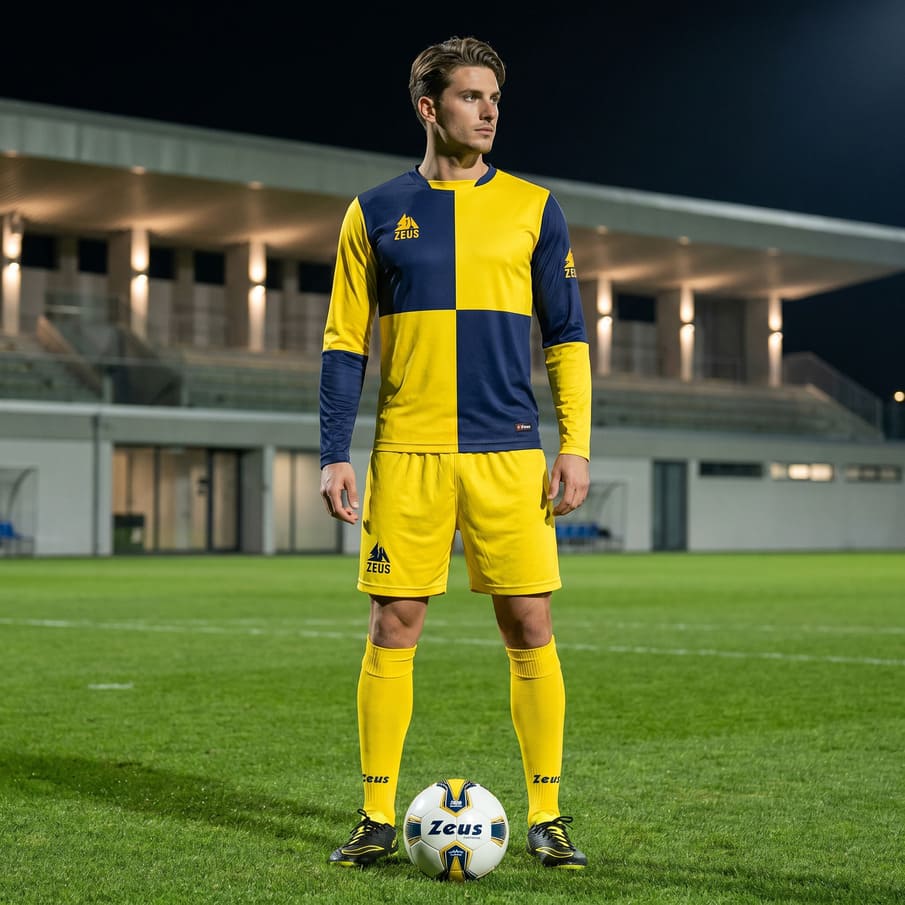 Zeus Kit Yaris Herren Trikot-Set 2-teilig blu/giallo