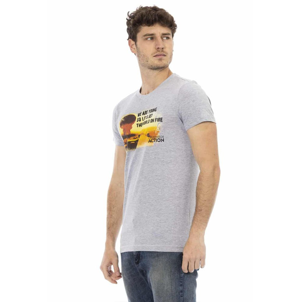 TRUSSARDI Action Herren Young Fire T-Shirt Grau 2AT02C013