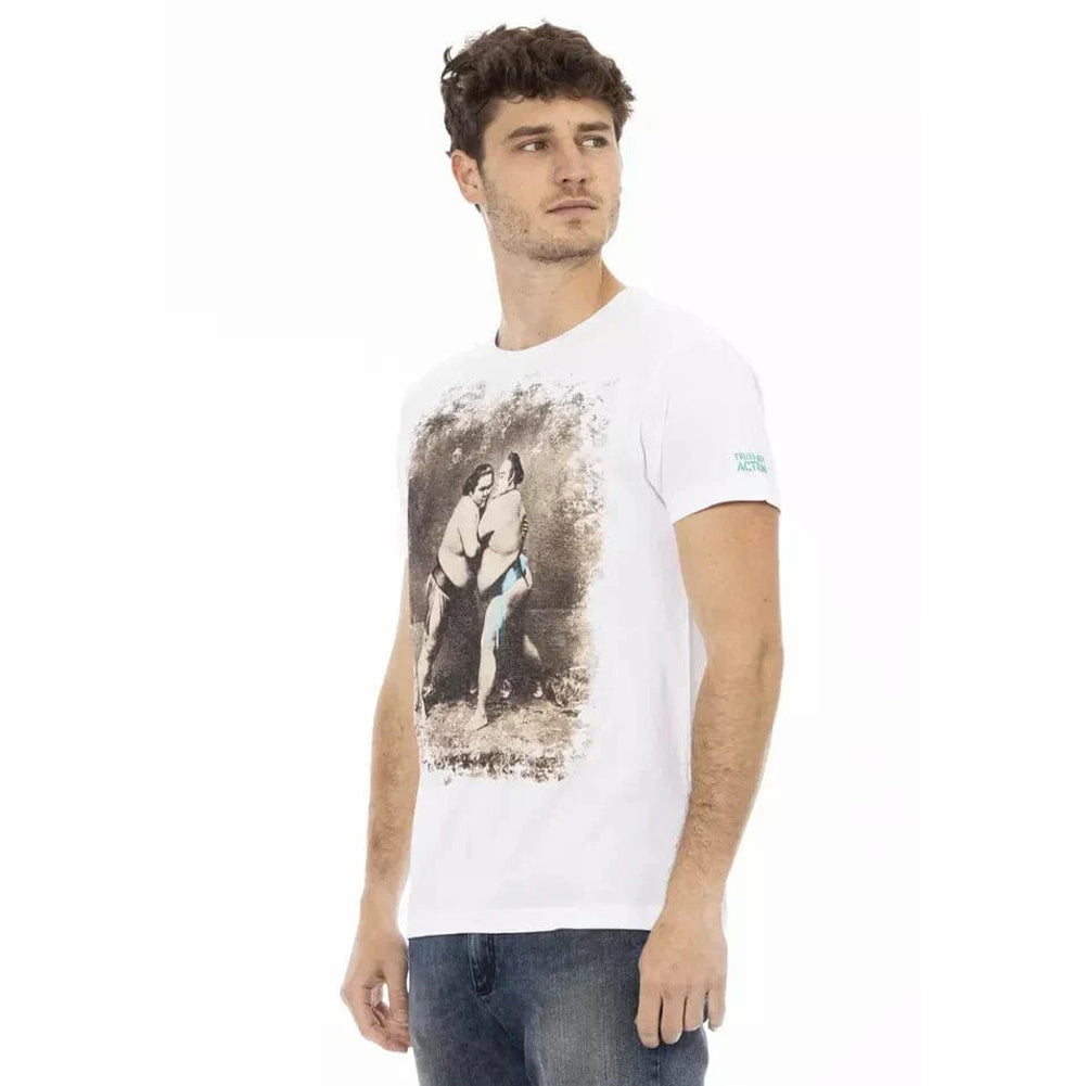 TRUSSARDI Action Herren Sumo T-Shirt Weiß 2AT07002