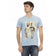 TRUSSARDI Action Herren Conqueror V-Ausschnitt T-Shirt Hellblau 2AT108007 – S