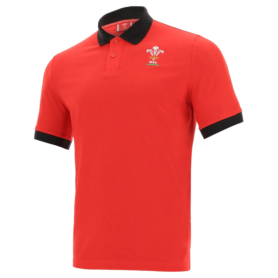 Wales WRU macron Rugby XV Kinder Polo-Shirt 58195687