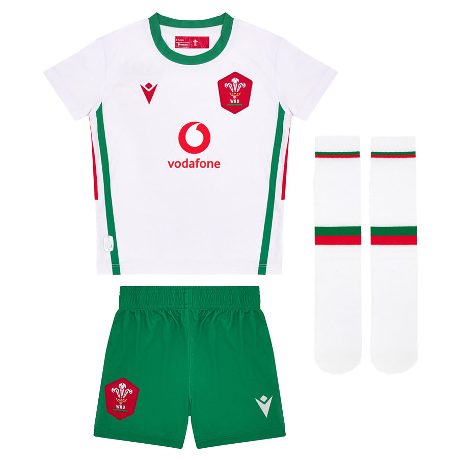 Wales WRU macron Rugby Baby/Kleinkinder Trikot Set 60004627