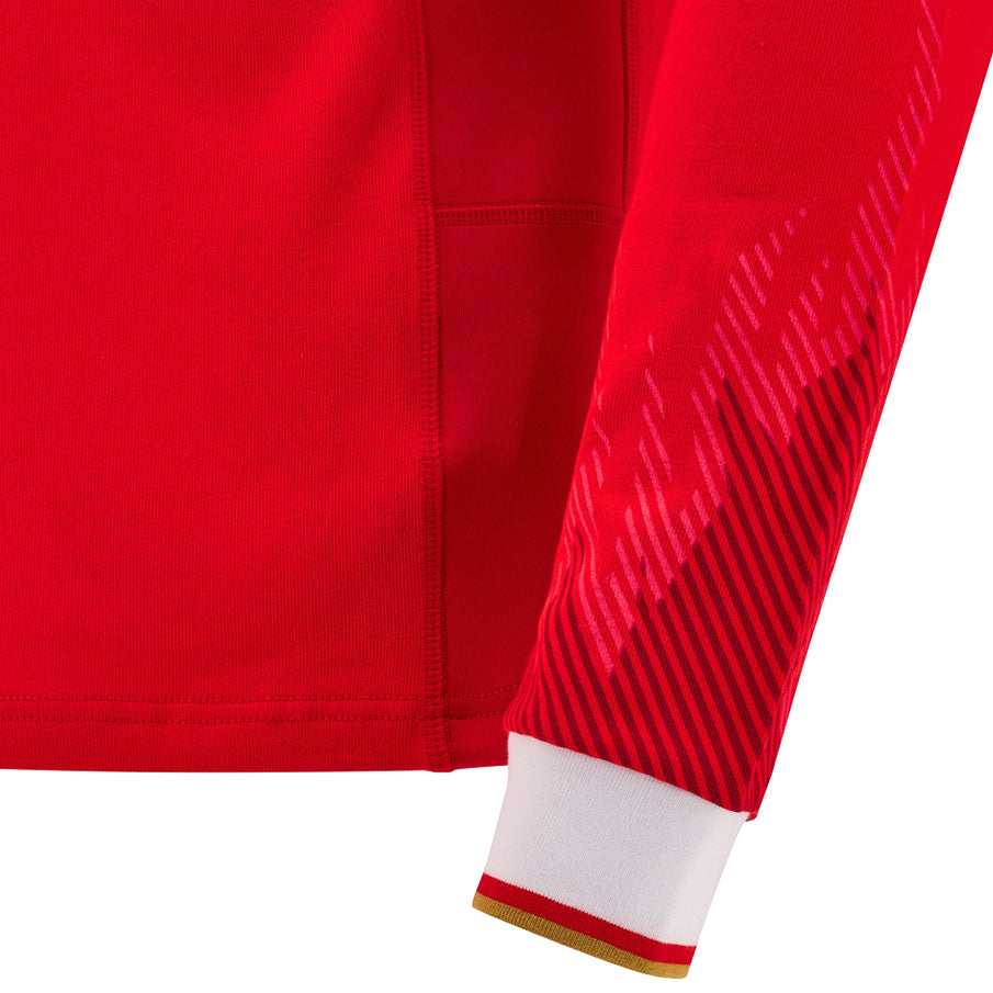 Wales WRU macron Rugby Herren Heim Langarm Trikot 60004633