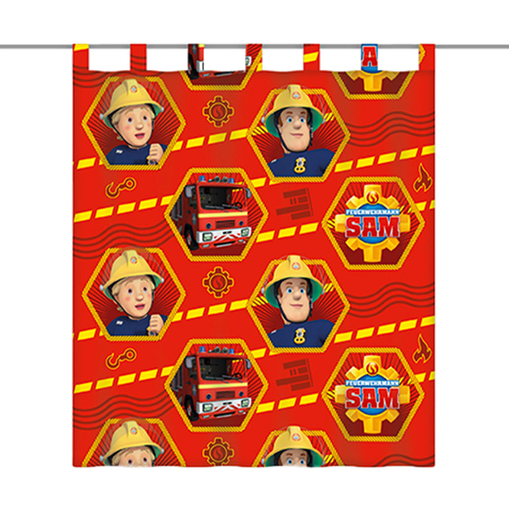 Feuerwehr Sam Vorhang 140 x 160 cm 6670236001215