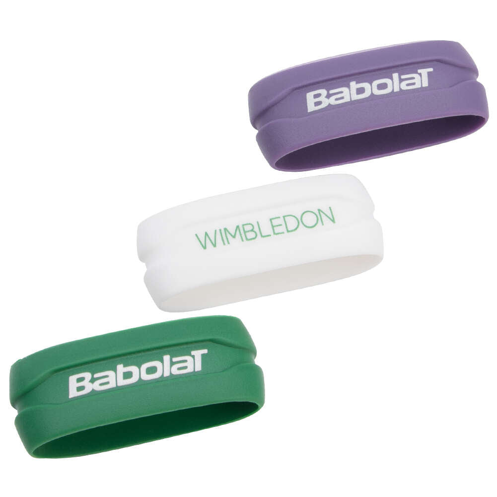 Babolat Custom Ring X3 Wimbledon Anillos de goma para grip de tenis 710028134