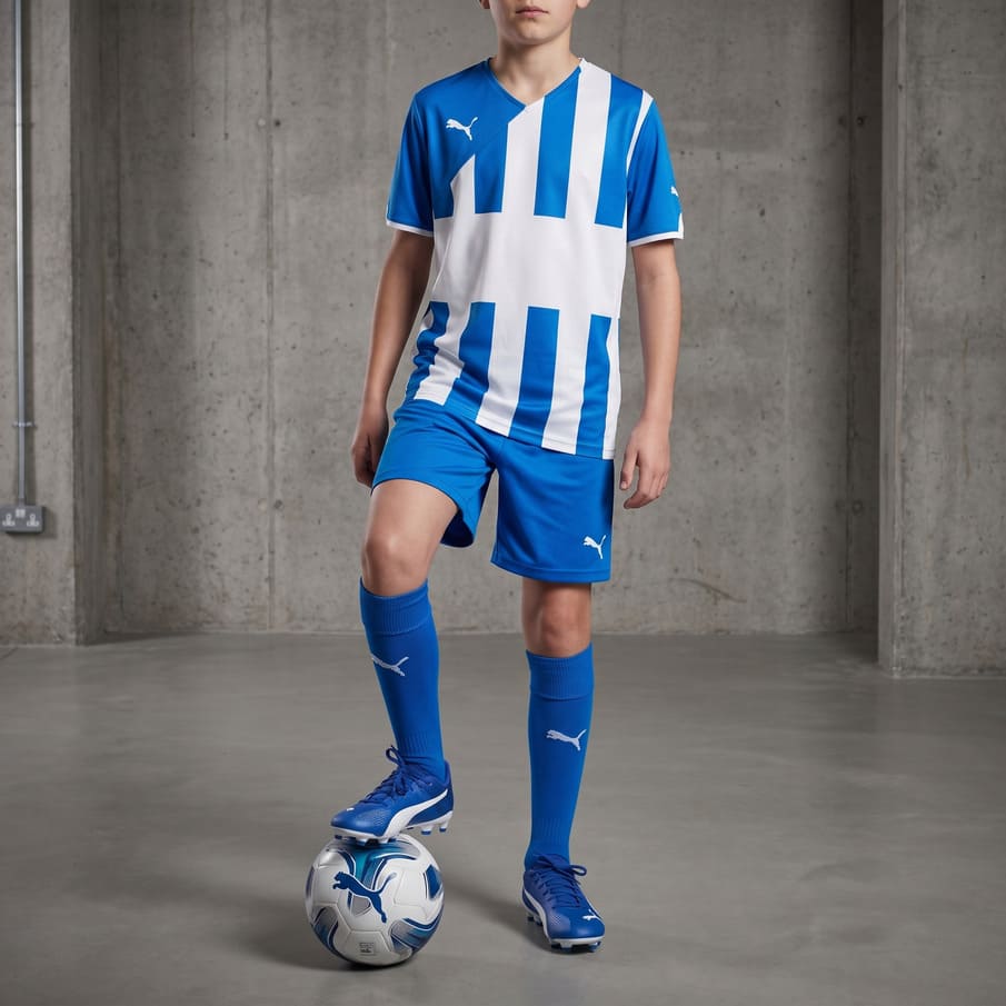 PUMA Striped Jersey Kinder Trikot 741042-01