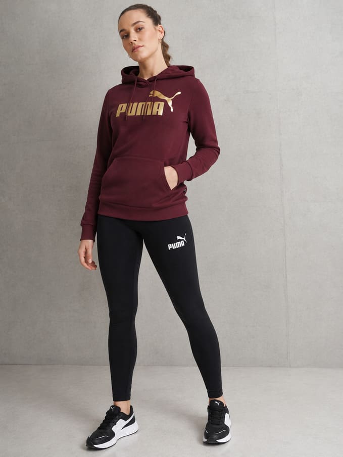 PUMA ESS+ Metallic Logo Damen Hoodie 849958-42