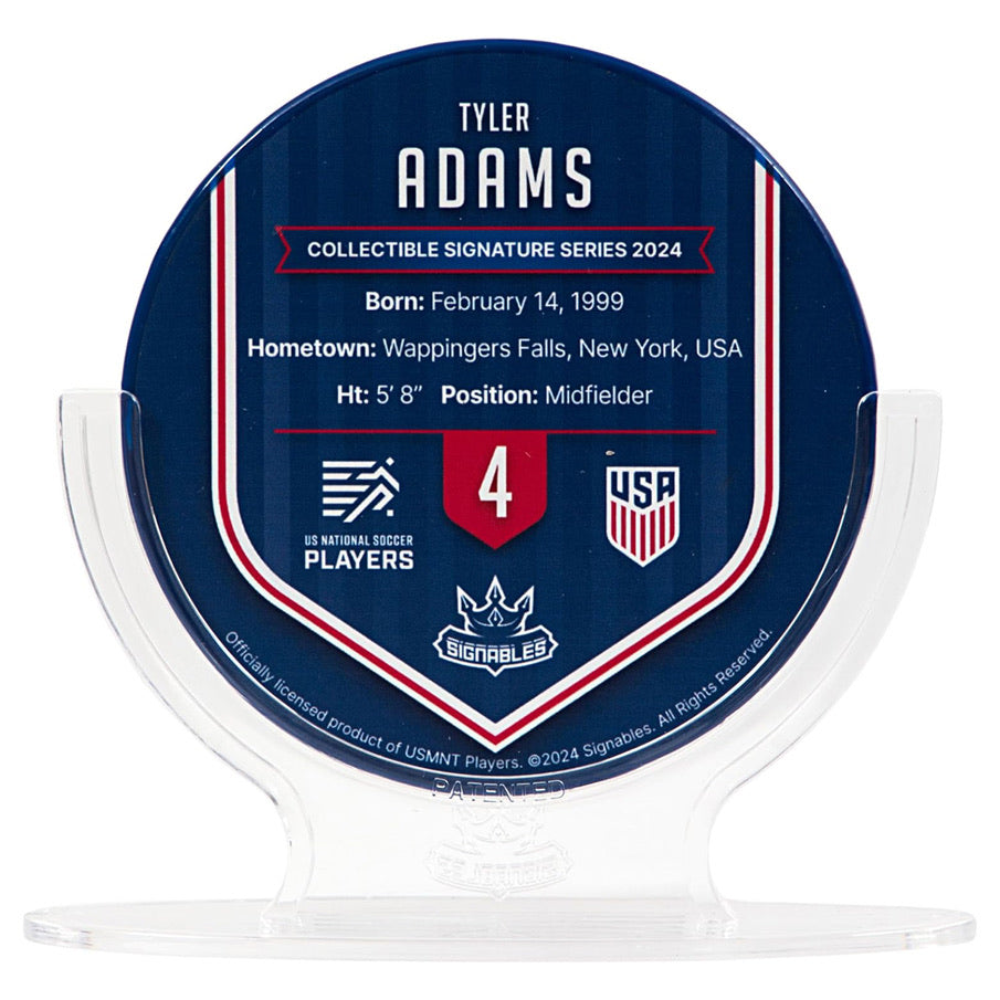 USA Tyler Adams #4 Fußball Sammlerstück 14 cm 850056417822