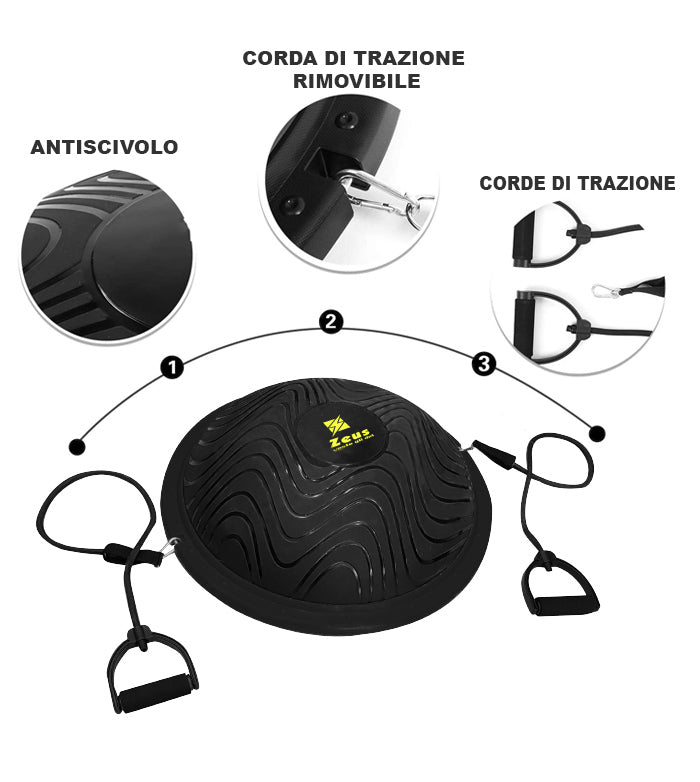 Zeus Ball Pelota de equilibrio con cuerdas elÃ¡sticas