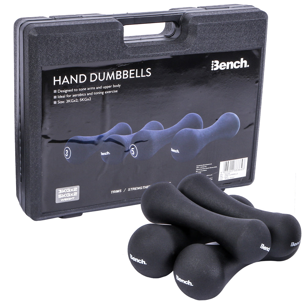 Bench Set de mancuernas con maletÃ­n 2 de 3 kg y 2 de 5 kg BS2306