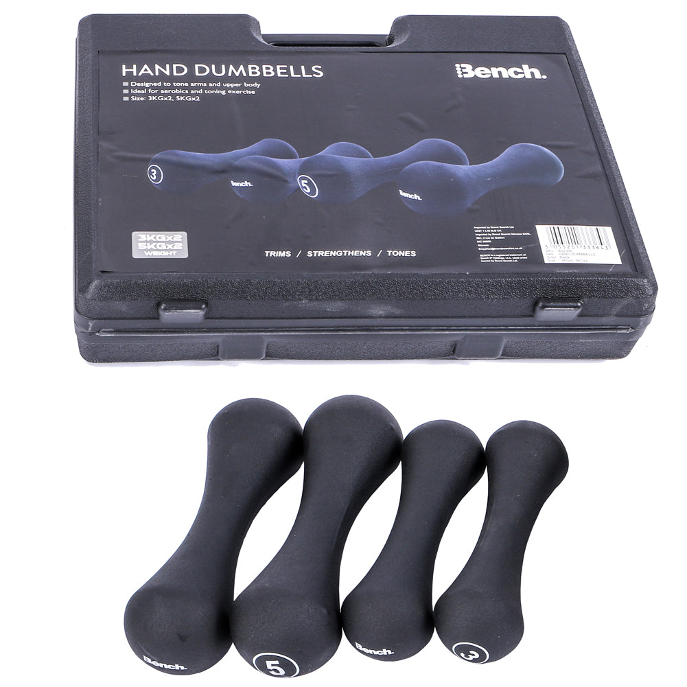 Bench Set de mancuernas con maletÃ­n 2 de 3 kg y 2 de 5 kg BS2306