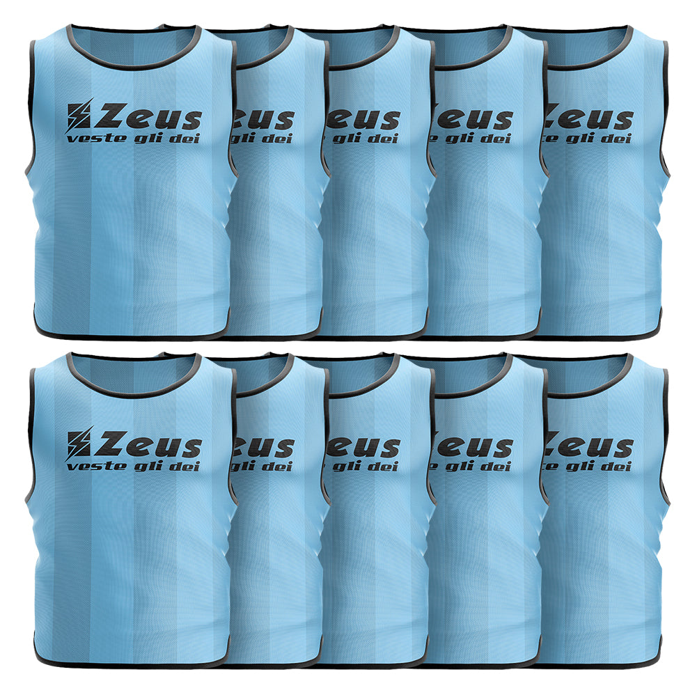 Zeus Pack de 10 Peto de entrenamiento Sky