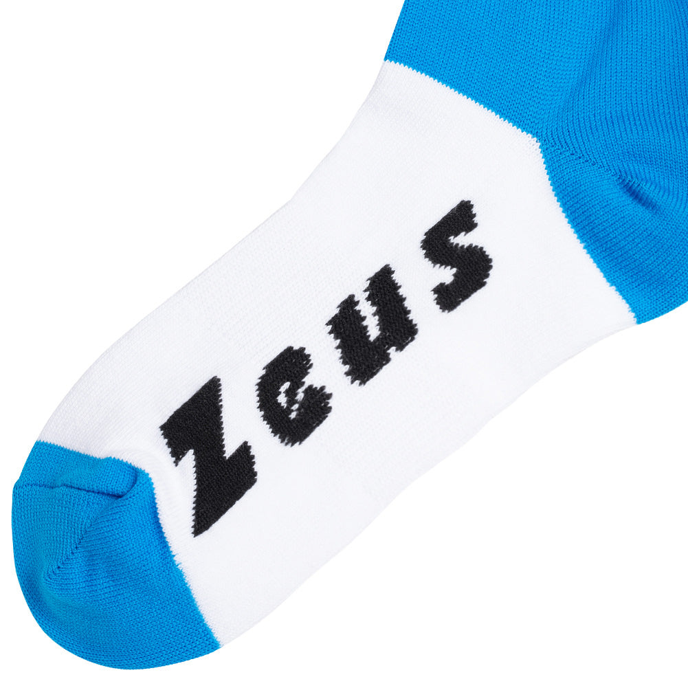 Zeus Calza Energy Medias de fÃºtbol azul neÃ³n