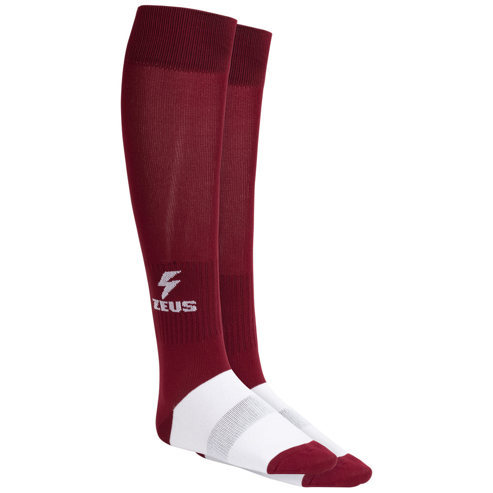 Zeus Calza Energy Medias de fÃºtbol rojo oscuro