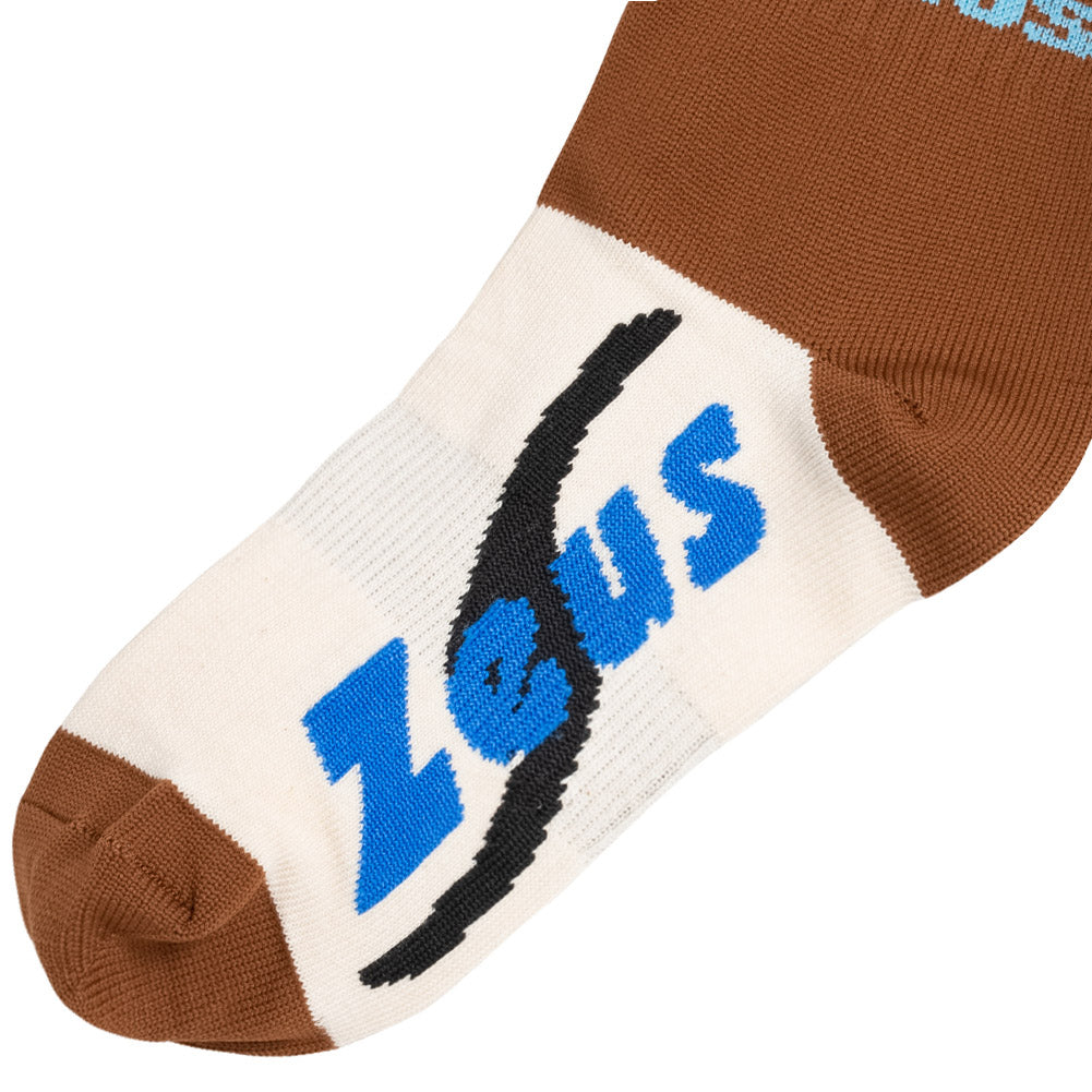 Zeus Calza Energy Medias de fÃºtbol marrÃ³n