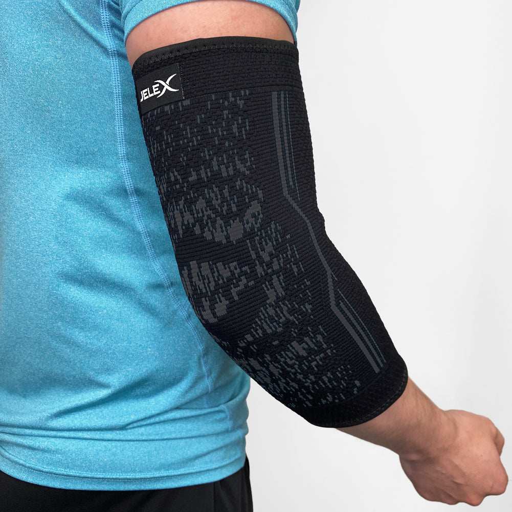 JELEX Elbow Codera de compresiÃ³n negro gris