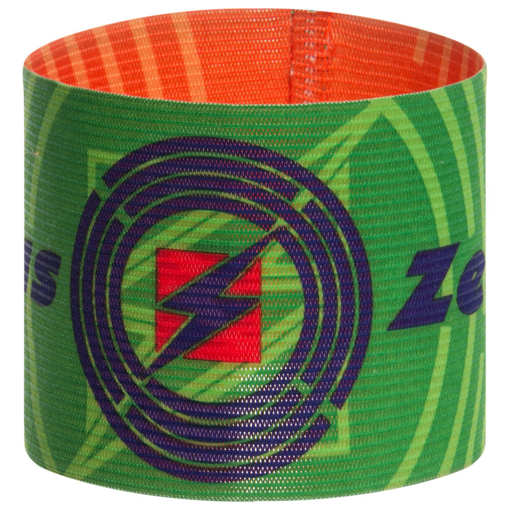 Zeus Brazalete de capitÃ¡n reversible Verde Naranja