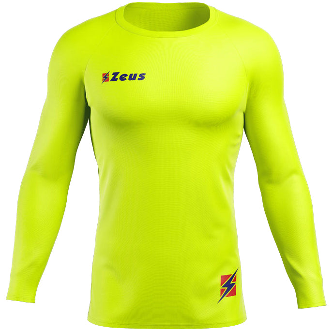 Zeus Fisiko Camiseta interior Camiseta funcional de manga larga amarillo neÃ³n