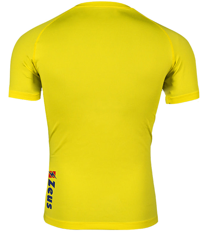 Zeus Fisiko Baselayer Camiseta funcional de manga corta amarillo
