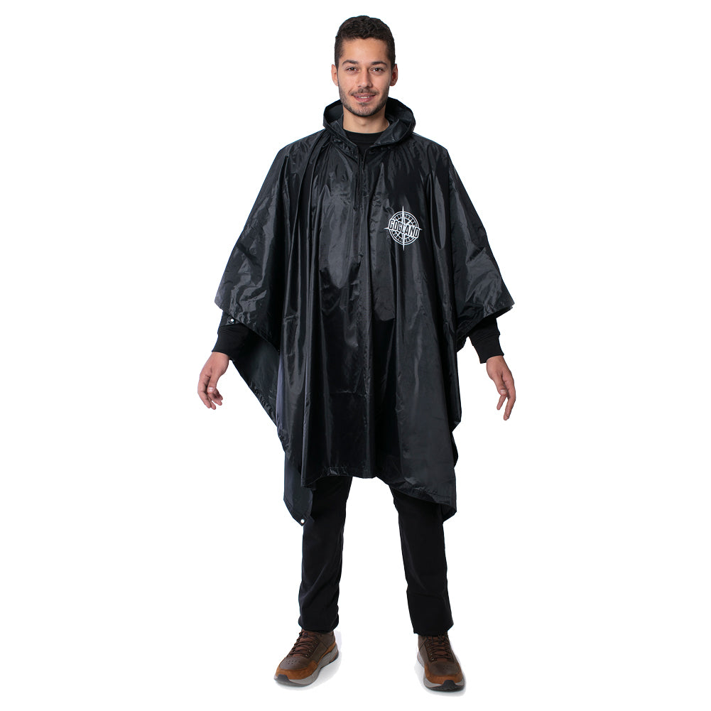 GOGLANDÂ® Monsun Poncho de lluvia negro