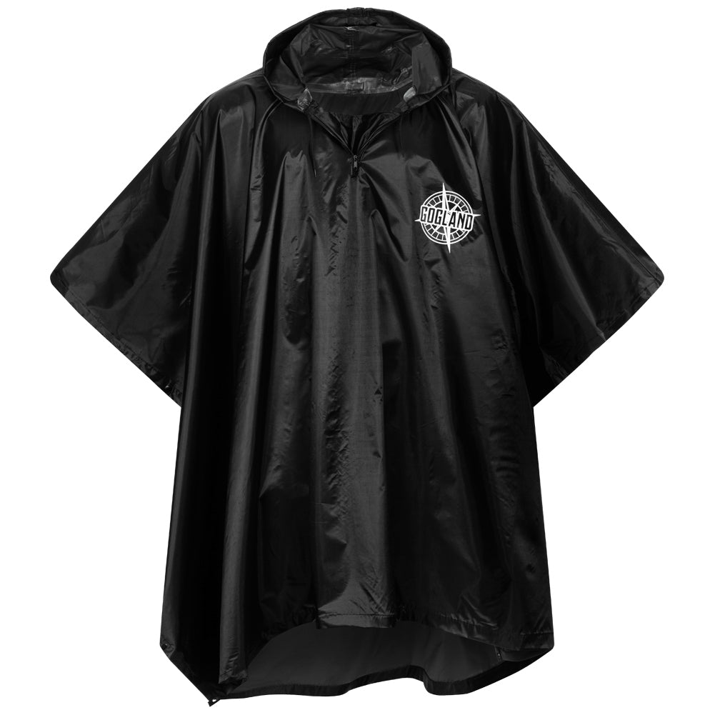 GOGLANDÂ® Monsun Poncho de lluvia negro