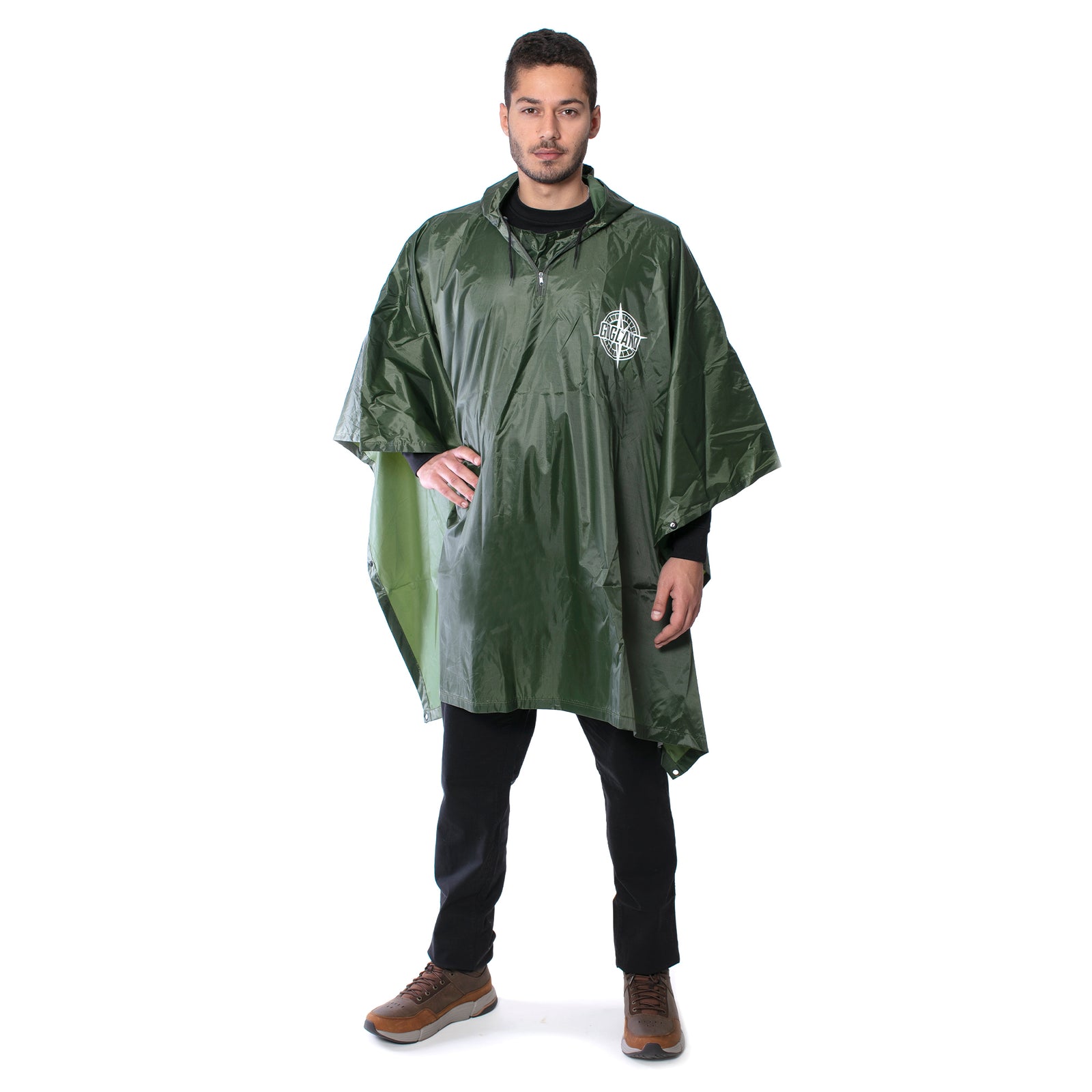 GOGLAND Â® Monsun Poncho de lluvia verde