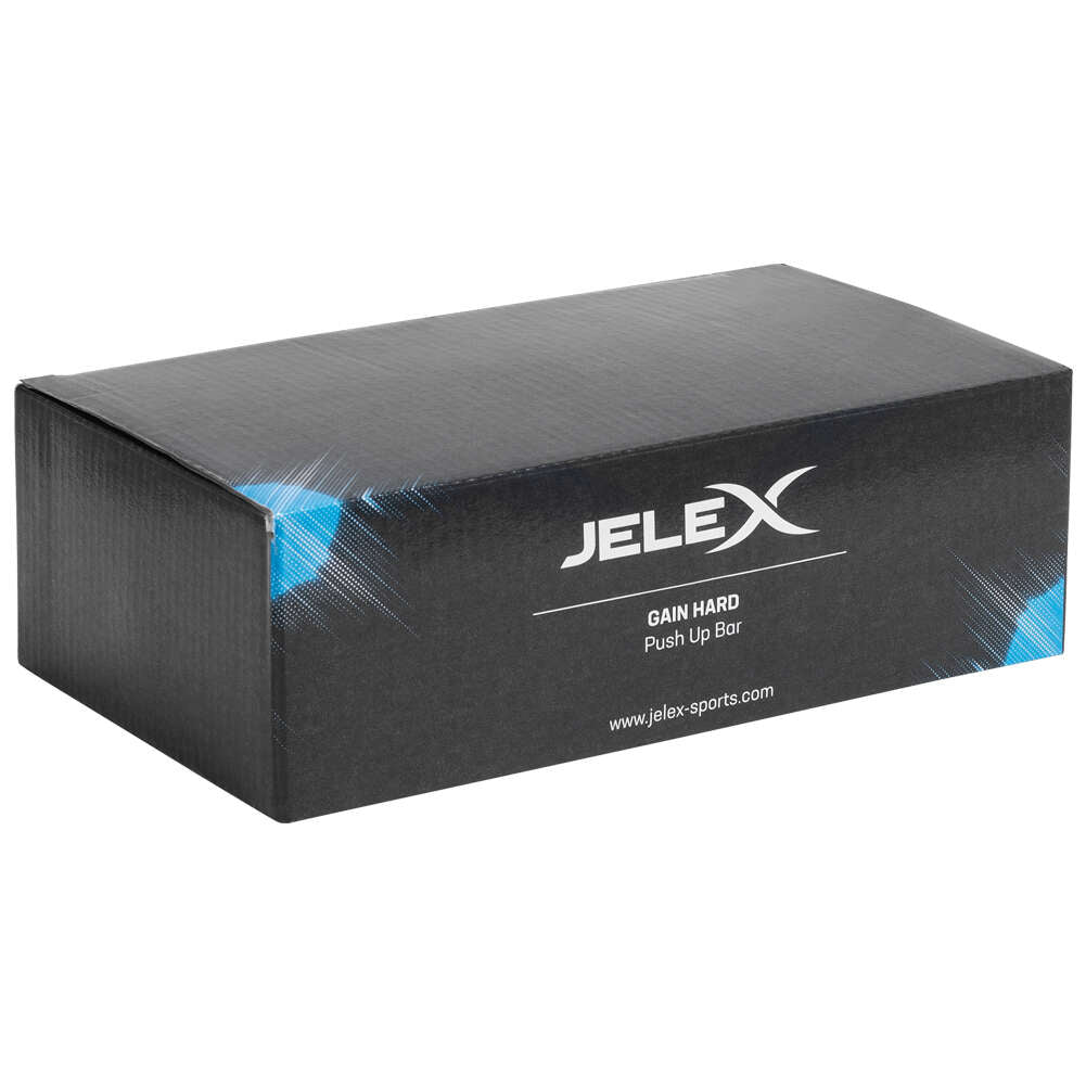 JELEX Gain Hard Push Up Bar Agarres para flexiones negro azul
