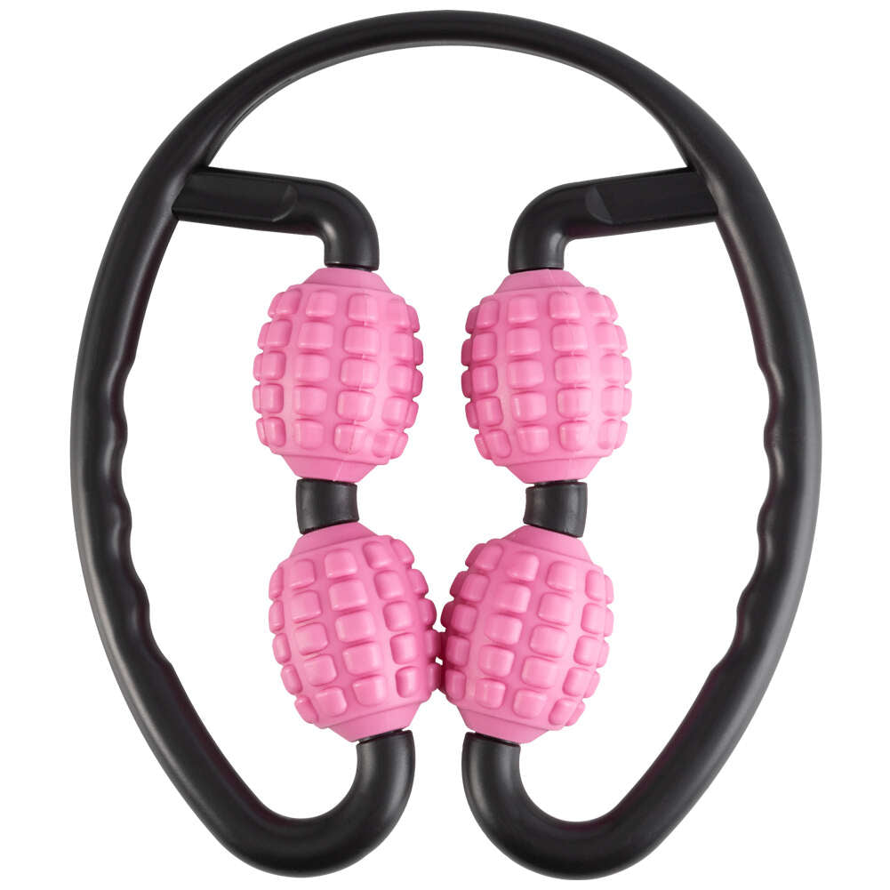 JELEX Massage Rodillo de masaje doble con 4 ruedas