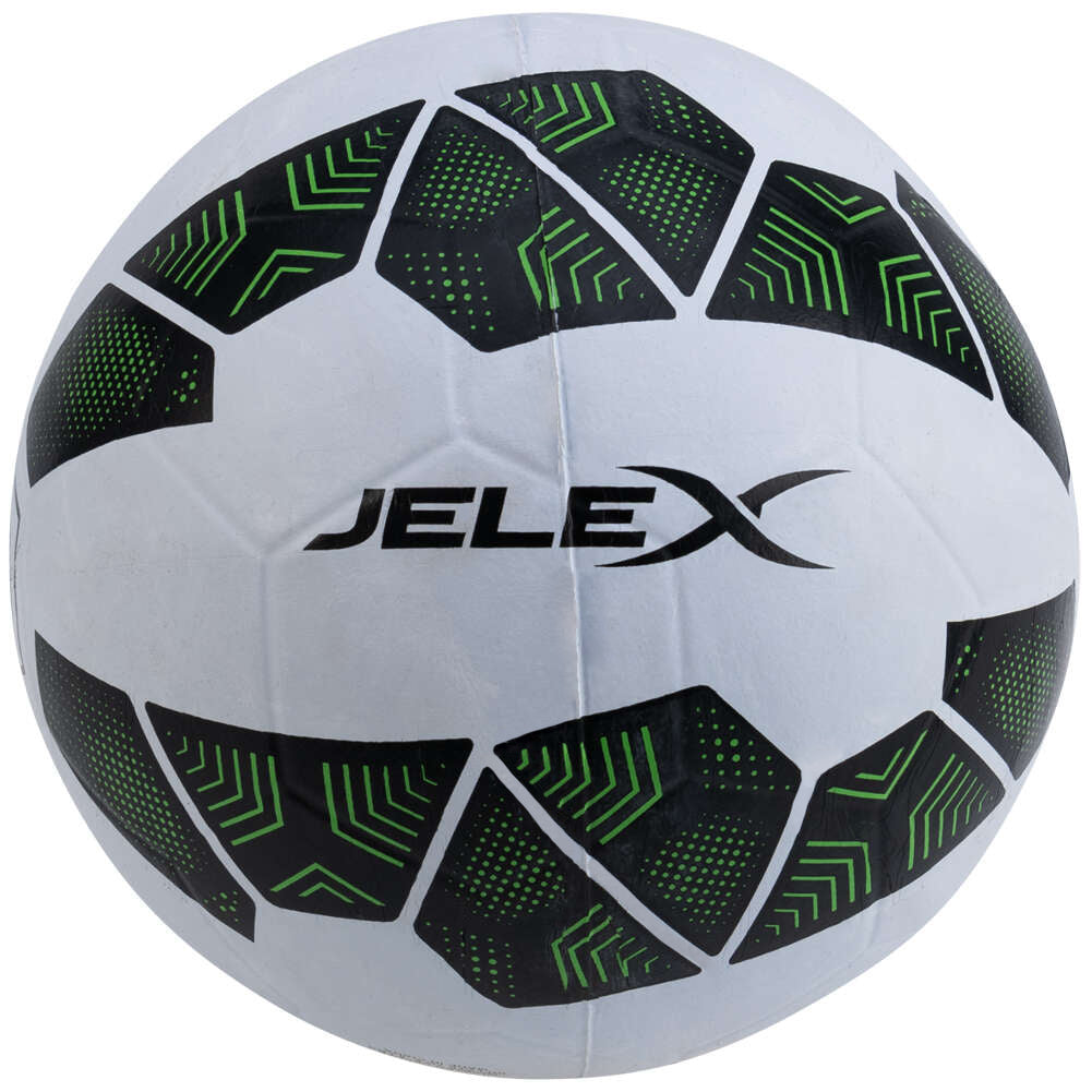 JELEX Bolzplatzheld Gummi Fußball schwarz-weiß