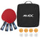 JELEX Sidespin Set de 4 palas de tenis de mesa con 8 pelotas – Einheitsgröße