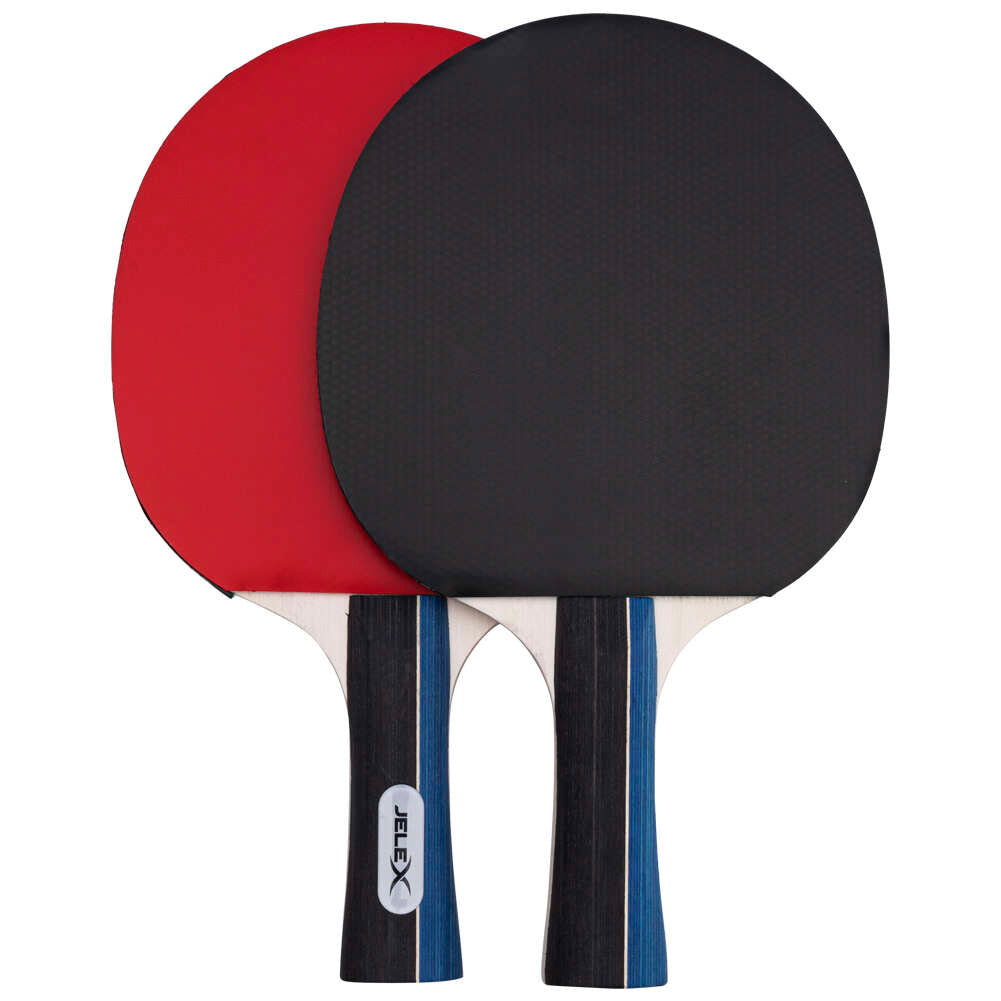 JELEX Sidespin Set de 4 palas de tenis de mesa con 8 pelotas