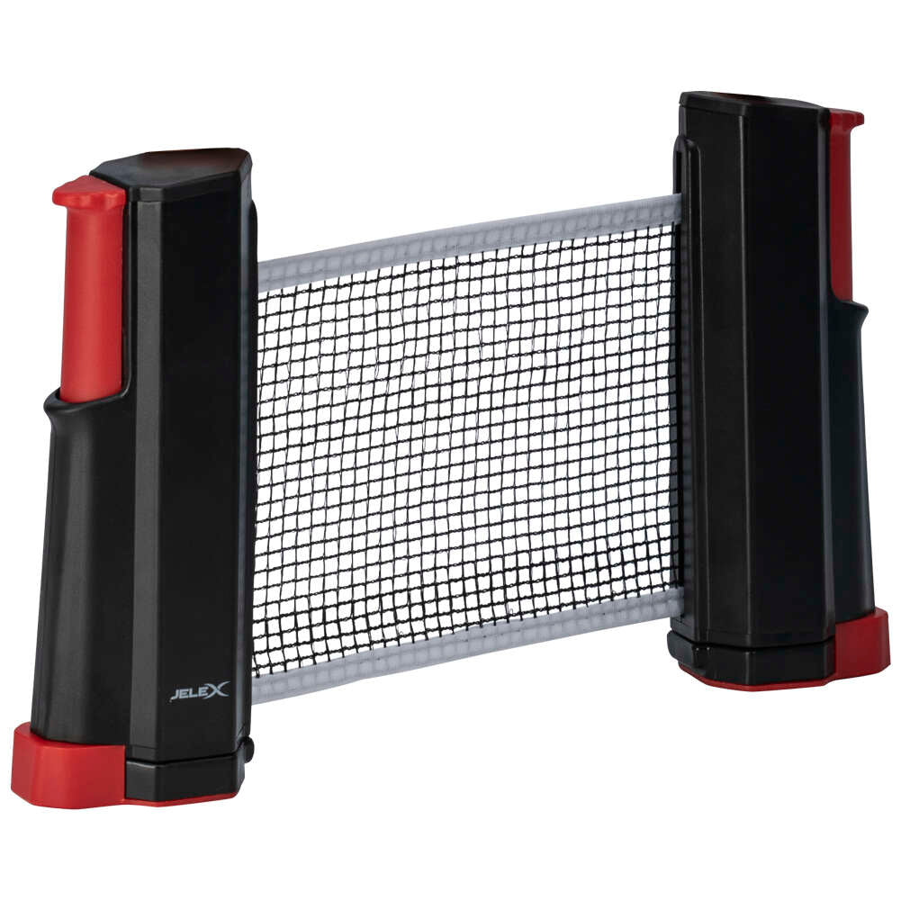 JELEX Roll Up Red de tenis de mesa retrÃ¡ctil negro