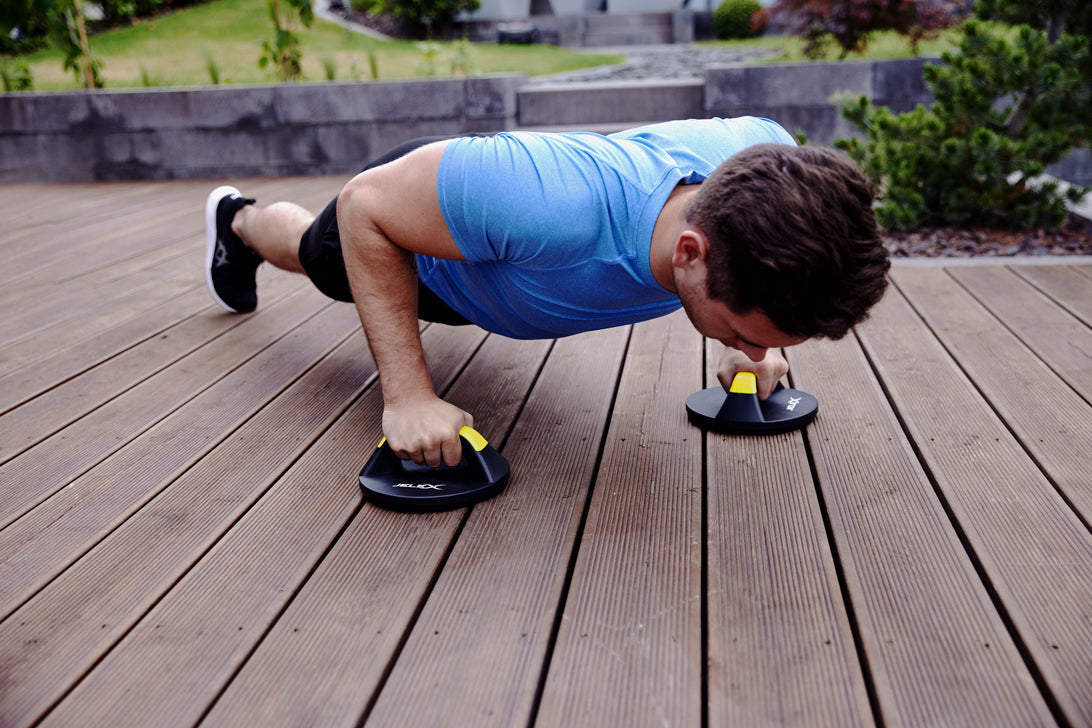JELEX Pump Machine Agarres para flexiones amarillo