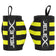 JELEX Strong MuÃ±equeras de fitness negro-amarillo – Einheitsgröße