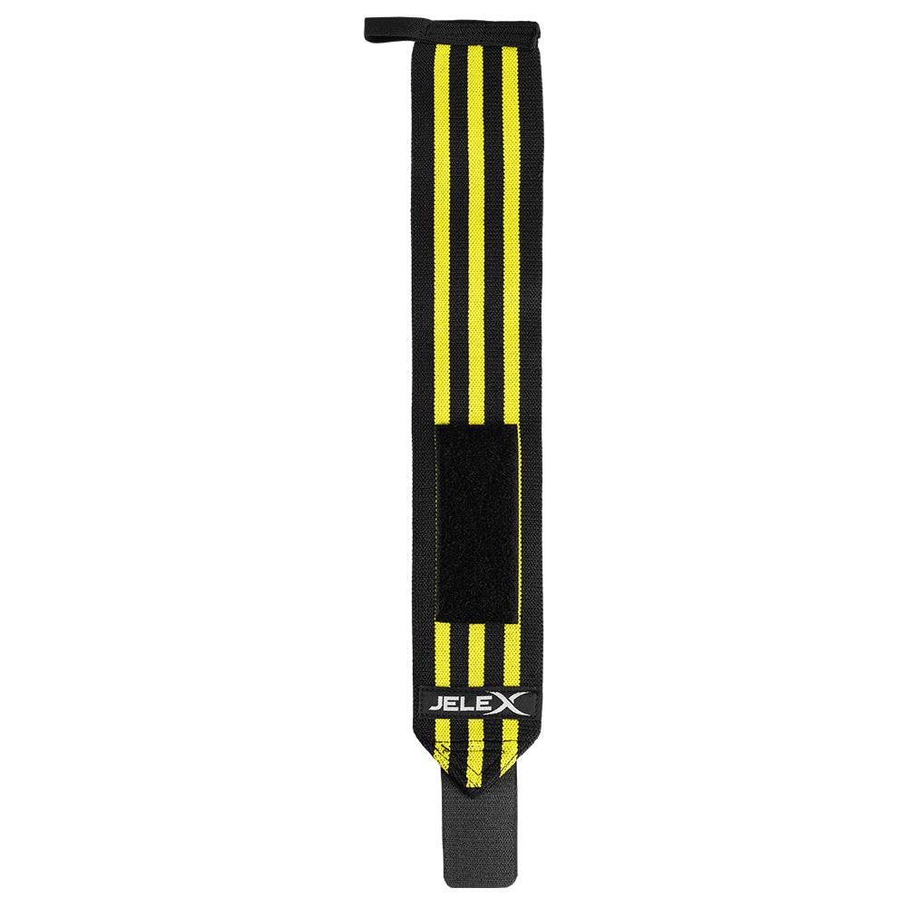 JELEX Strong MuÃ±equeras de fitness negro-amarillo