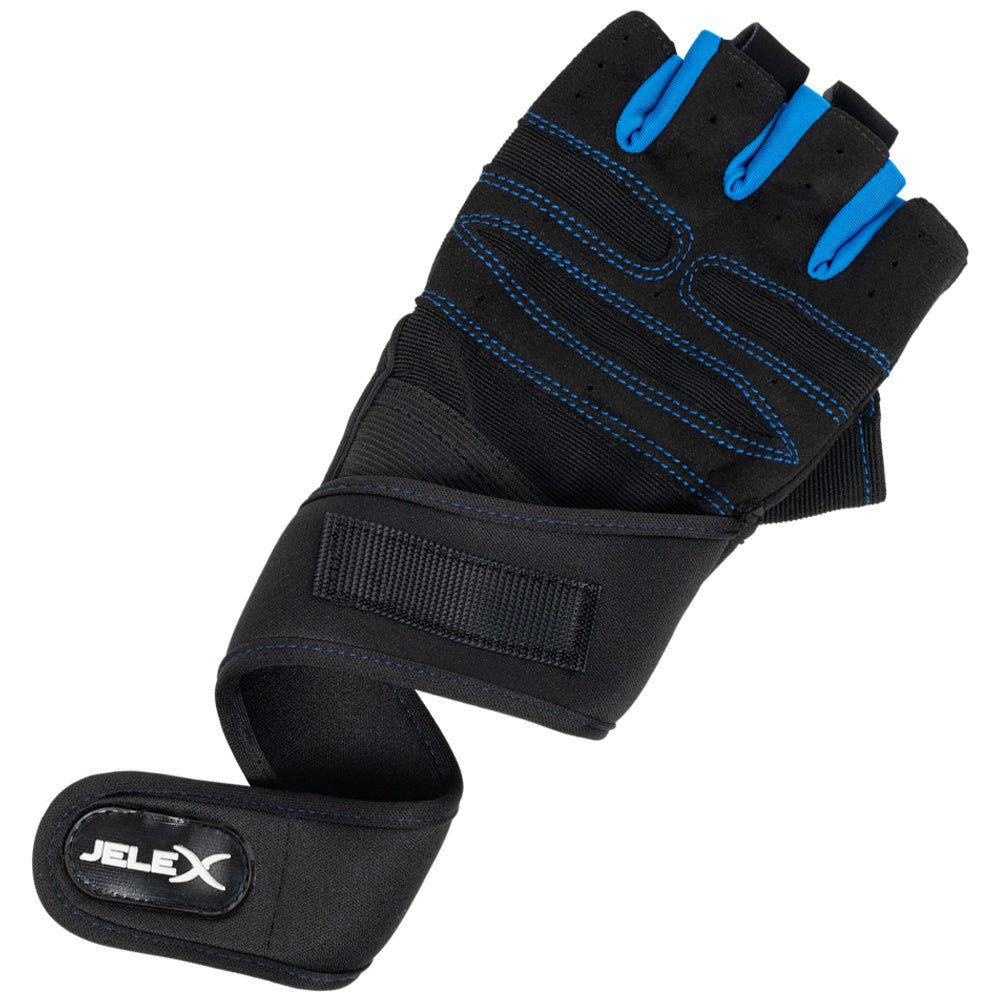 JELEX Fit Guantes de entrenamiento acolchados negro-azul