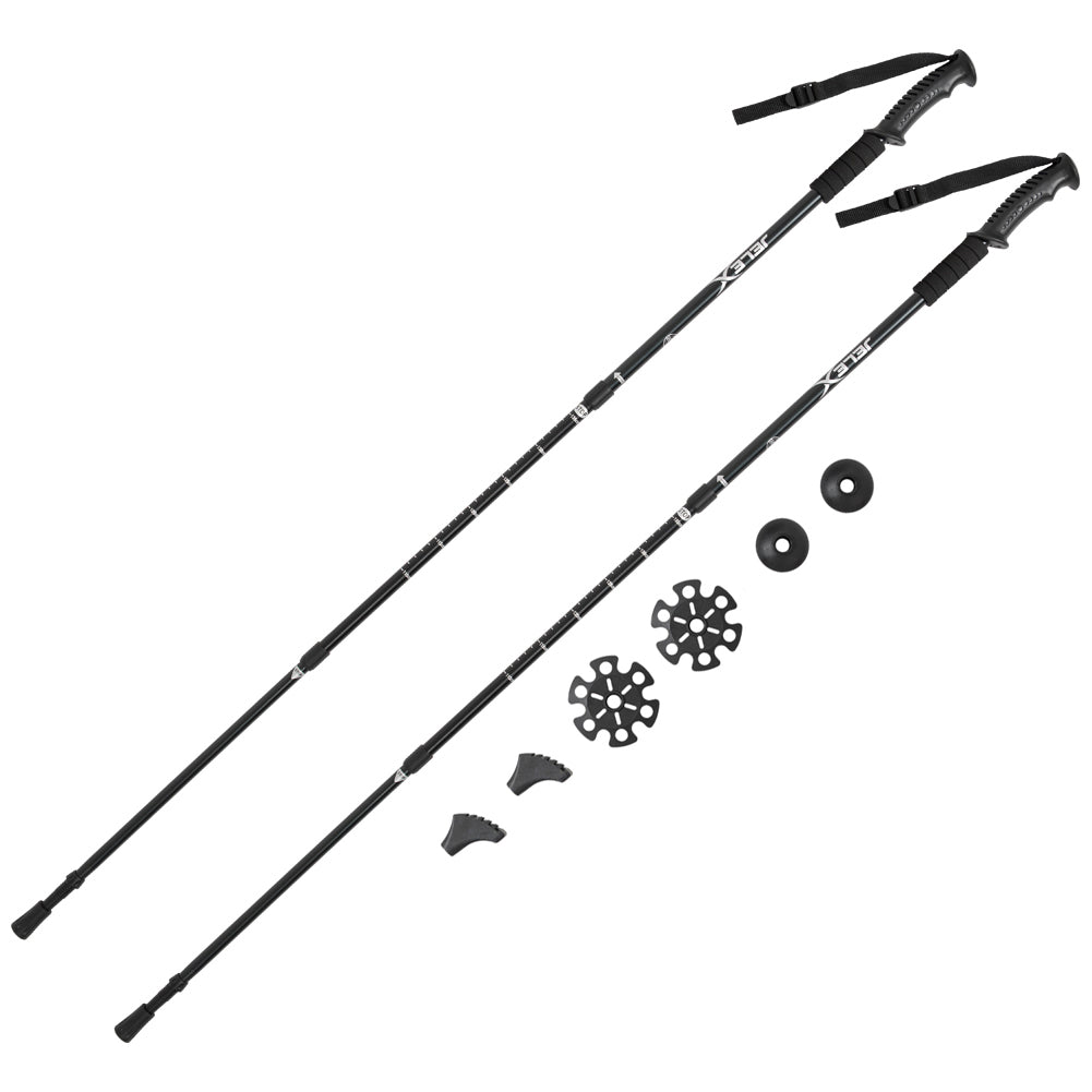 JELEX Nature Bastones de senderismo negro