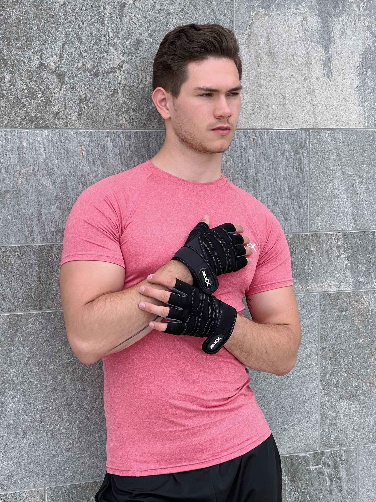 JELEX Fit Guantes de entrenamiento acolchados negro-gris